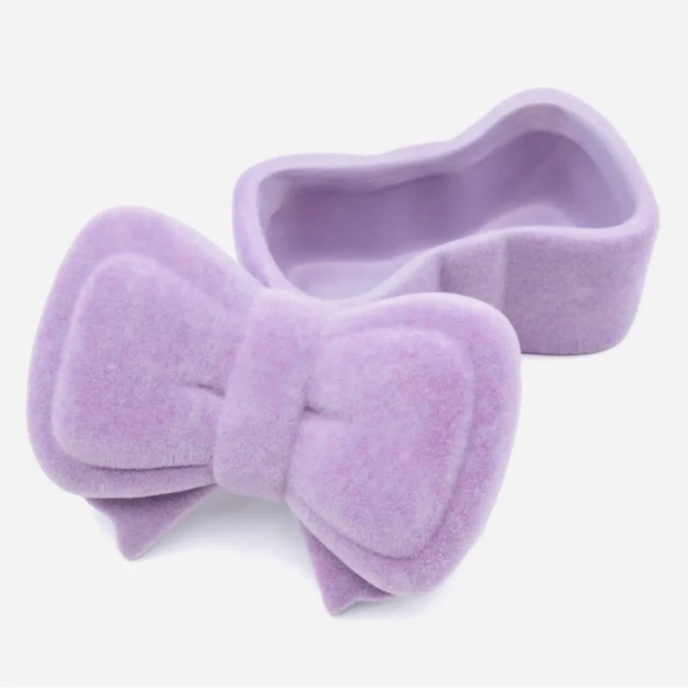 Target Bullseye Playground Valentine’s Day Flocked Purple Coquette Box